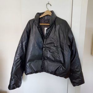 PacSun Oversized Pleather Puffer Jacket